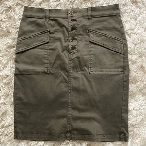 Pilcro and the Letterpress Anthropologie Micro Suede Skirt